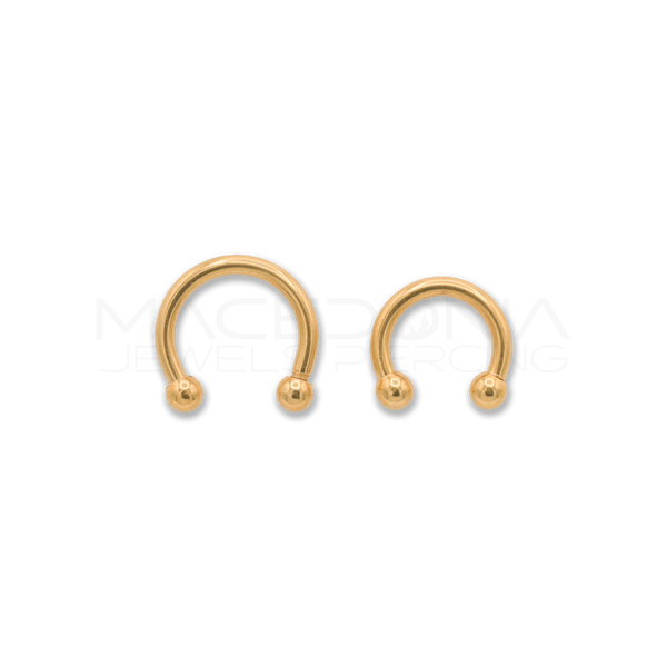 PIERCING ORO CON PALLINE