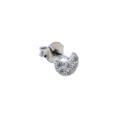 ORECCHINO CON LUNA ZIRCONATA