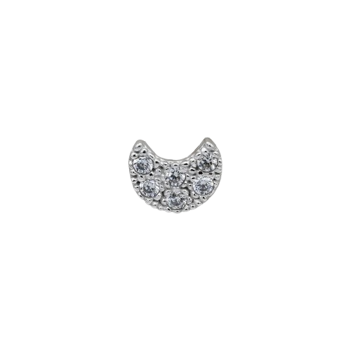 ORECCHINO CON LUNA ZIRCONATA