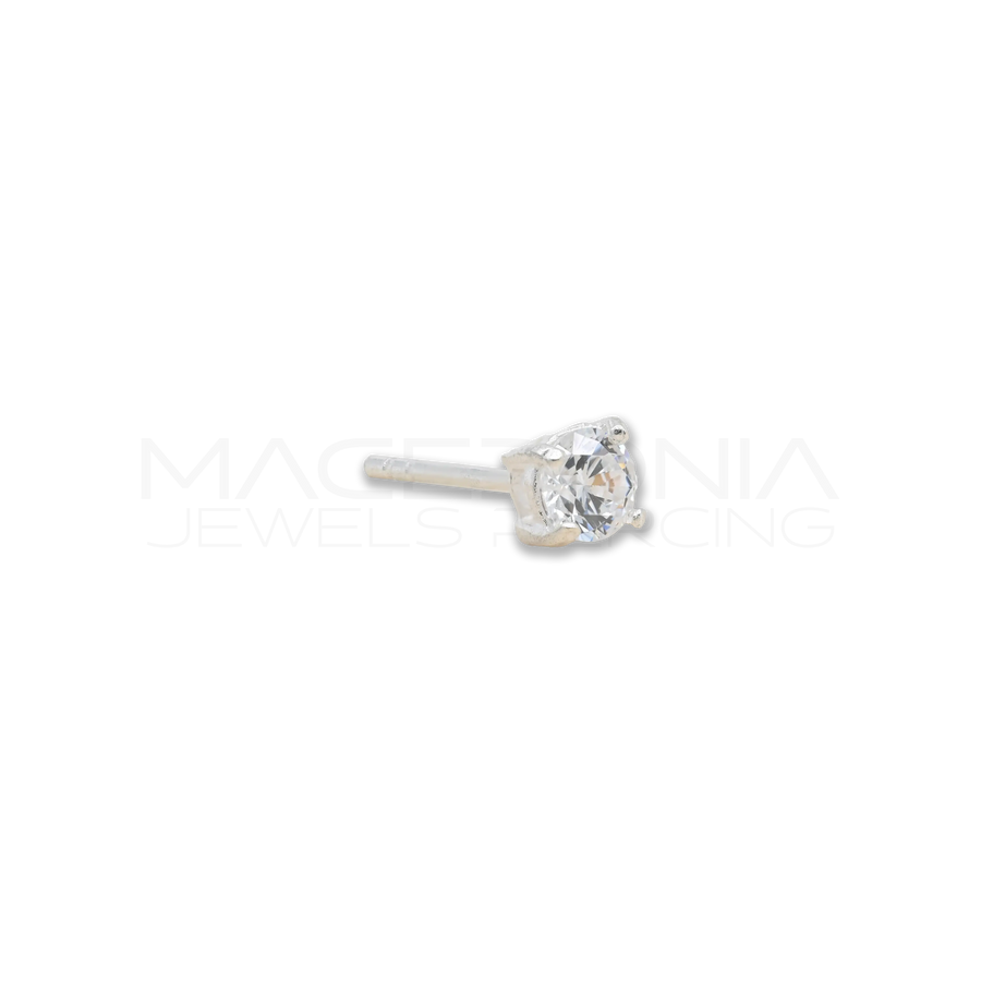 ORECCHINO CON ZIRCONE ARGENTO 925
