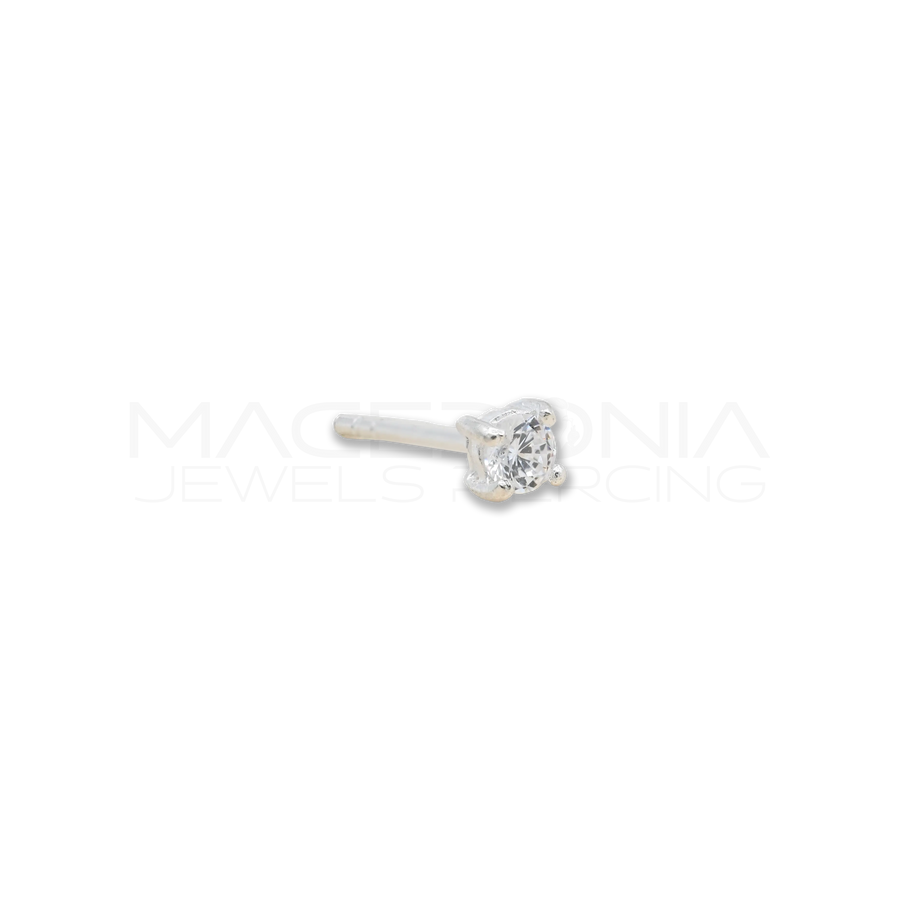 ORECCHINO CON ZIRCONE ARGENTO 925