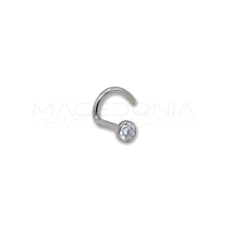 Nostril in Titanio con Zircone