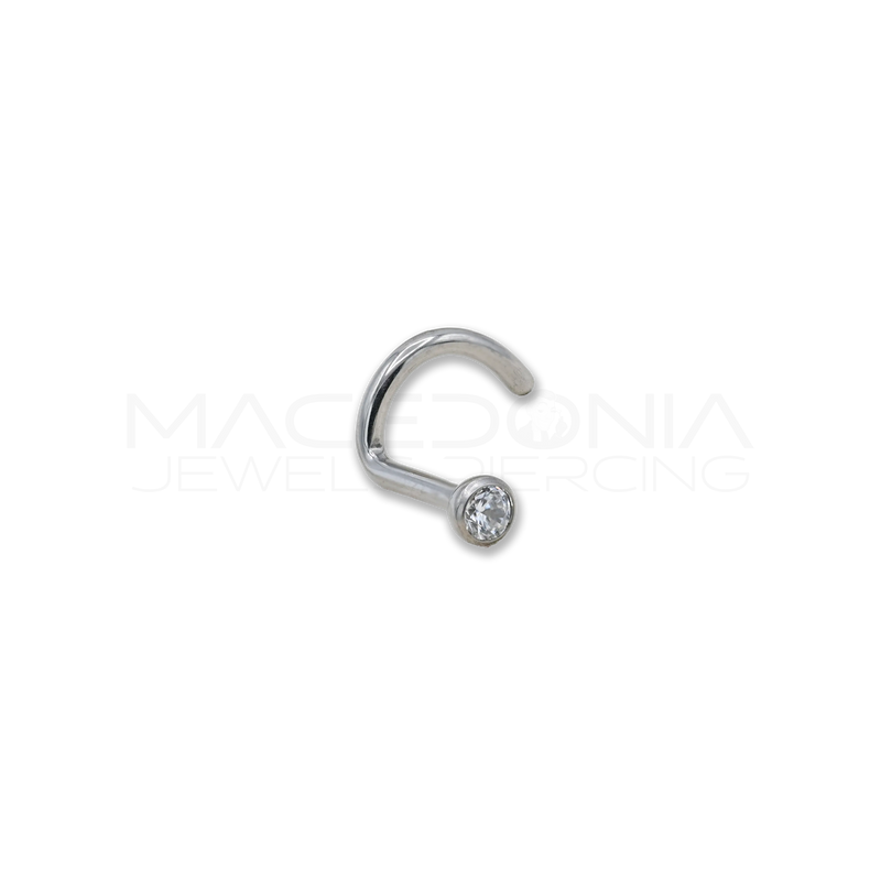 Nostril in Titanio con Zircone