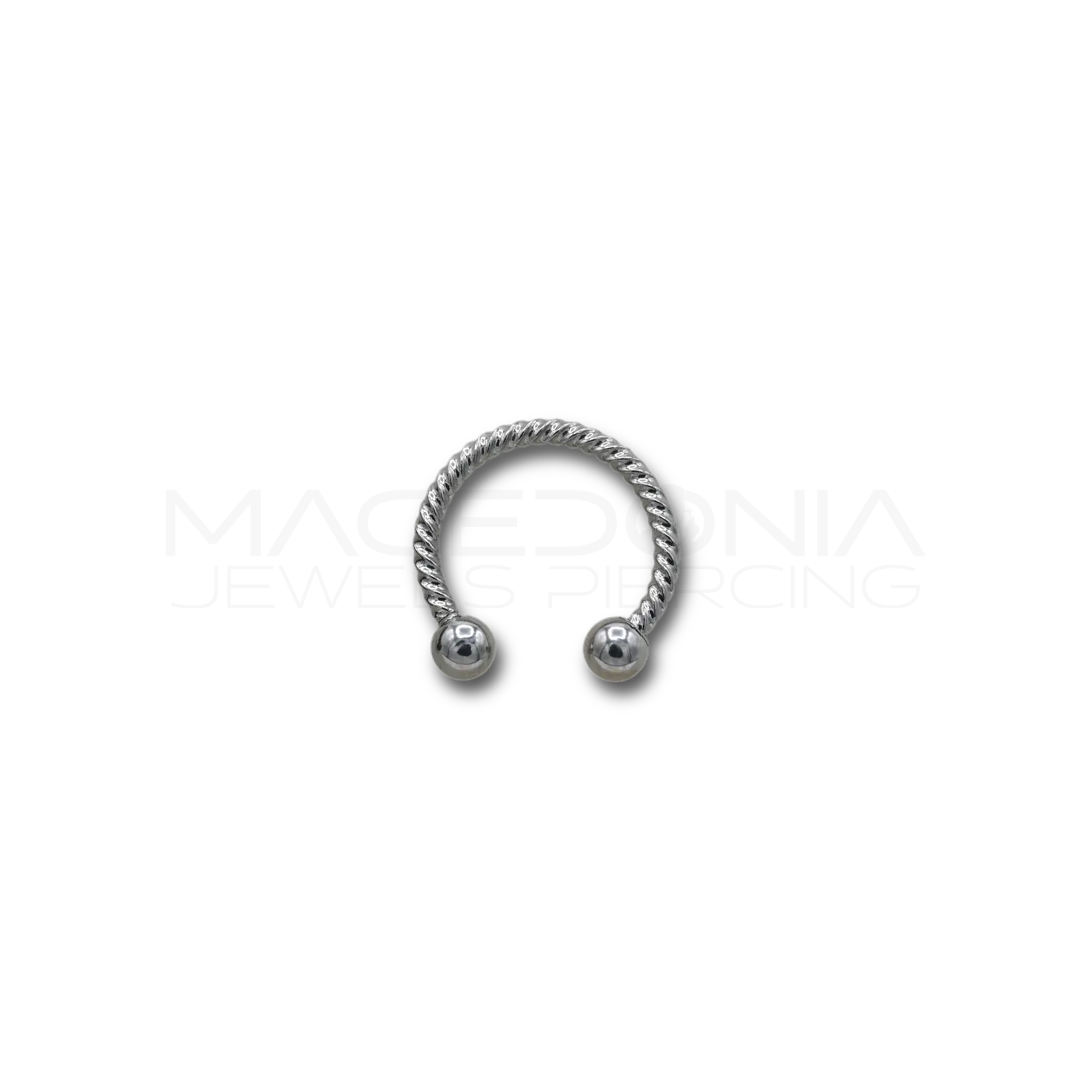 PIERCING INTRECCIATO CON PALLINE