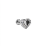 Barretta con Cuore Zirconato