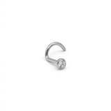 Nostril in Titanio G23 con Zircone