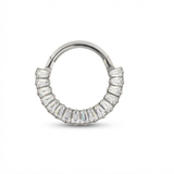 Piercing con zirconi in Titanio G23 - Piercing per Lobo, helix, daith, septum
