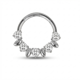 Piercing con zirconi e puntine in Titanio G23 - Piercing per Lobo, helix, daith, septum