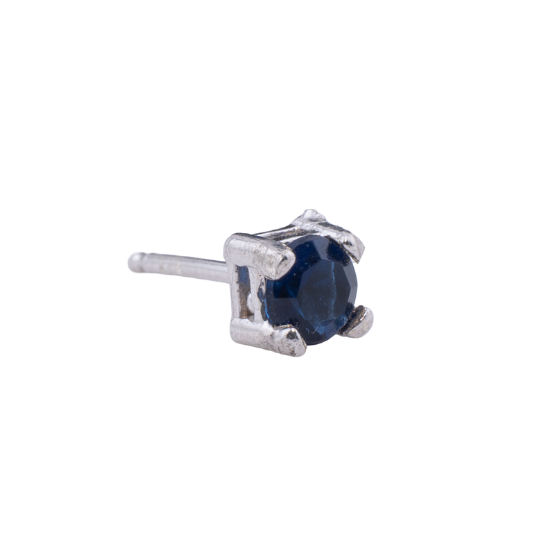 ORECCHINO CON ZIRCONE BLU
