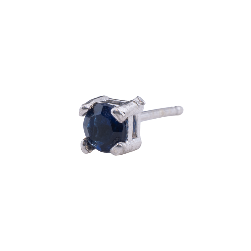 ORECCHINO CON ZIRCONE BLU