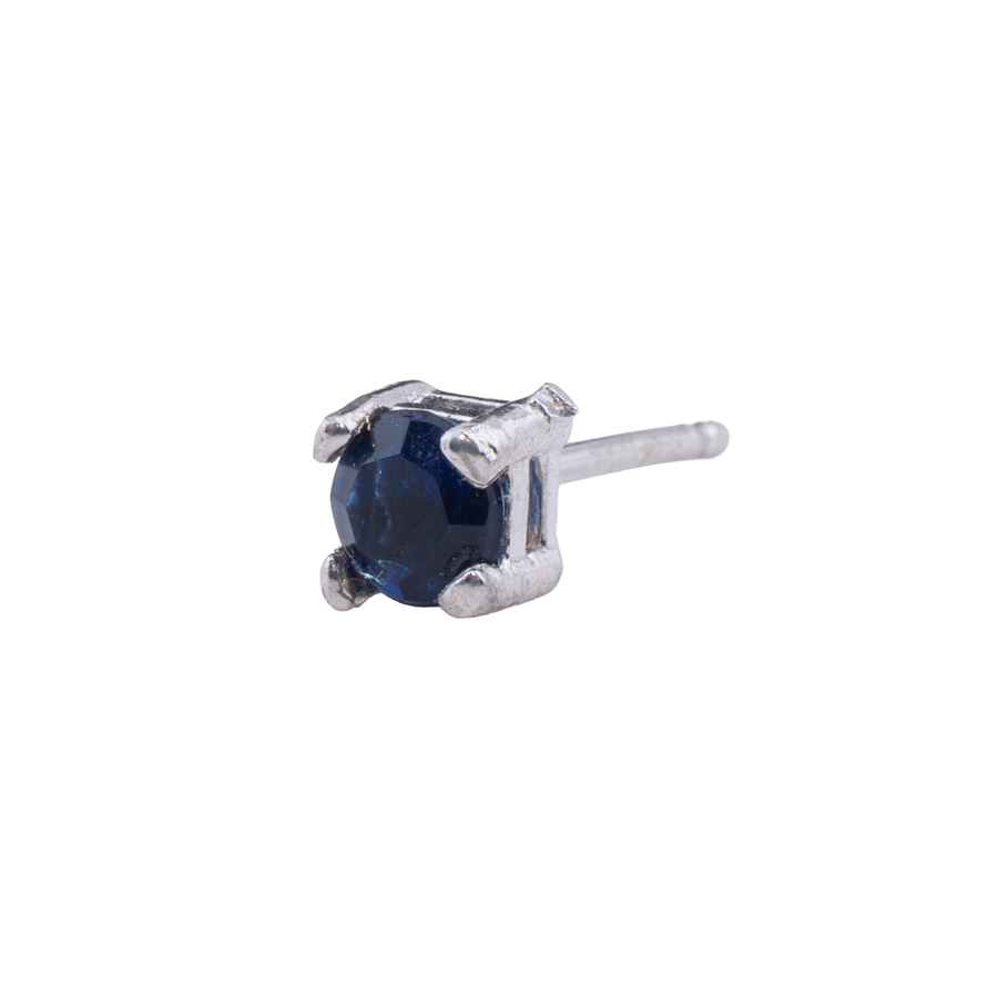 ORECCHINO CON ZIRCONE BLU