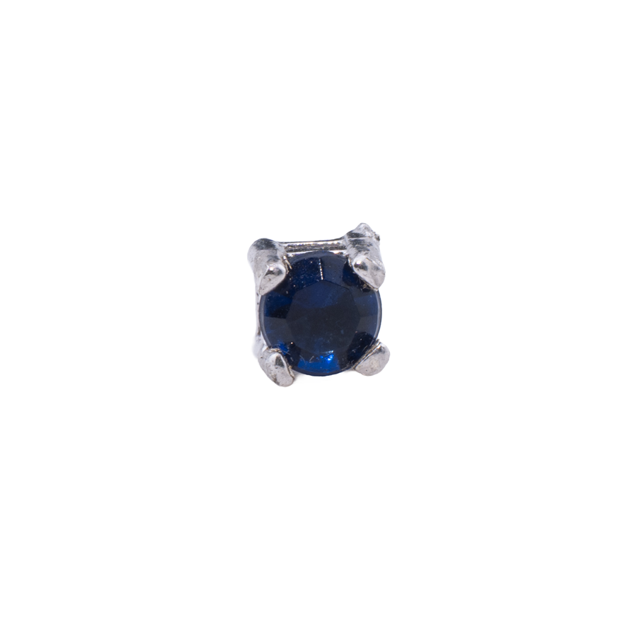 ORECCHINO CON ZIRCONE BLU