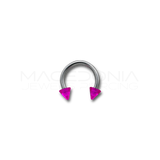 Piercing in acciaio chirurgico 316L con coni da 3 mm
