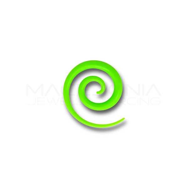 Dilatatore a Spirale in Acrilico verde