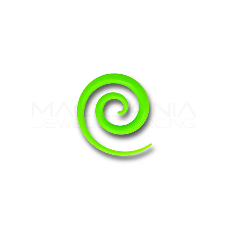 Dilatatore a Spirale in Acrilico verde