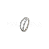 Piercing Clicker in Titanio con Doppia Fascia di Zirconi