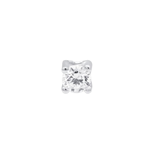 ORECCHINO CON ZIRCONE 6MM