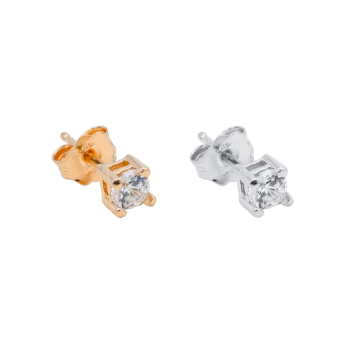 ORECCHINO CON ZIRCONE 4MM