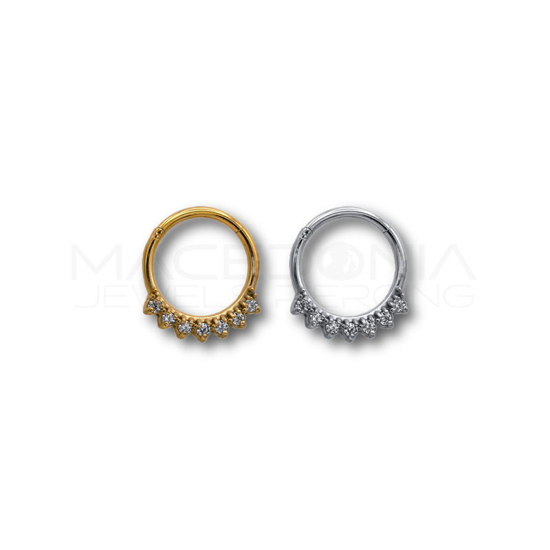 PIERCING CON CORONA DI ZIRCONI