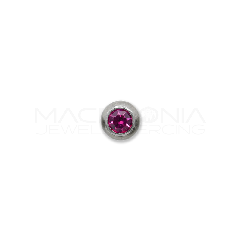 Palline con Zirconi 6mm in Acciaio Chirurgico 316L – Filettatura 1.6mm