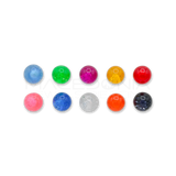 Palline Glitterate in Plastica 6mm – Filettatura 1.6mm