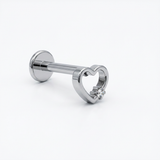 Piercing Barretta in Titanio con Cuore
