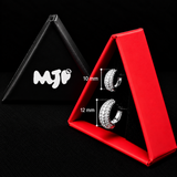 Set Coppia Cerchietti a goccia con Zirconi in Argento 925 – Misure 8+10 mm / 8+12 mm / 10+12 mm
