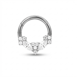 Piercing con zirconi in Titanio G23 - Piercing per Lobo, helix, daith, septum