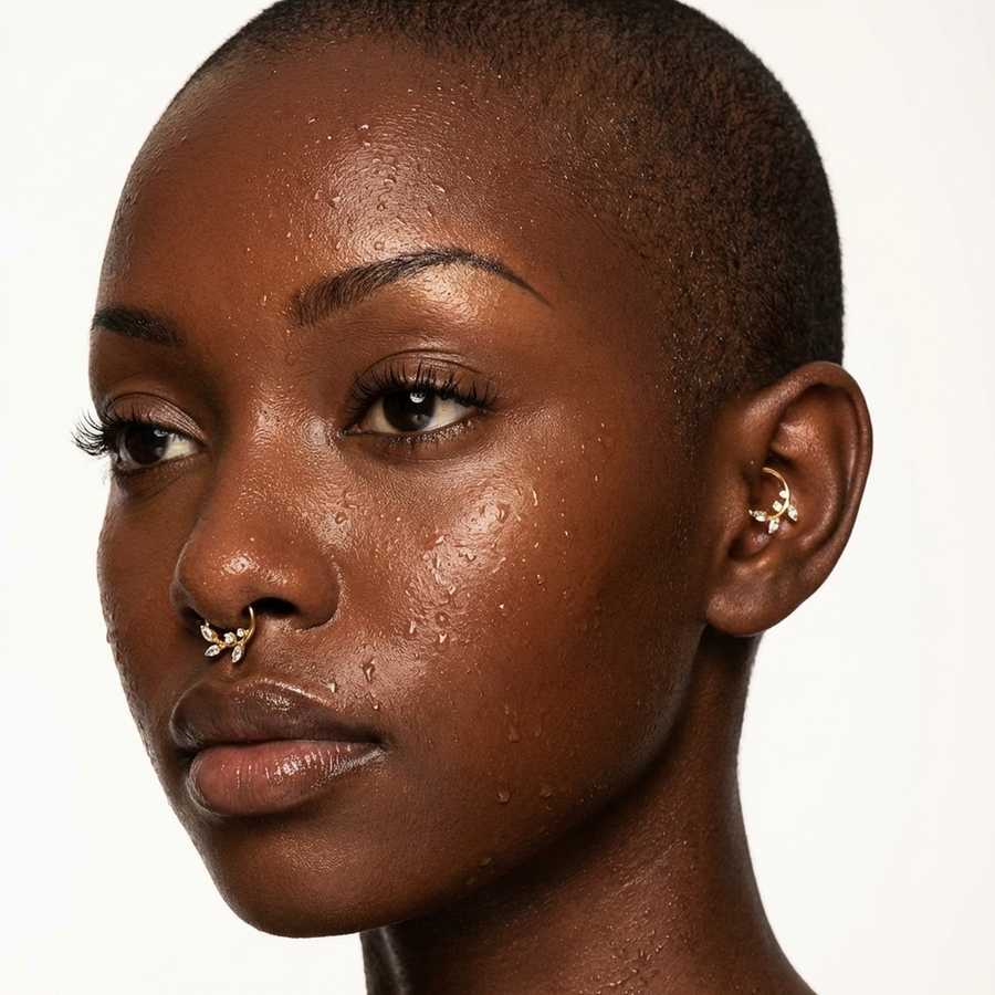 Piercing con zirconi in Titanio G23 - Piercing per Lobo, helix, daith, septum