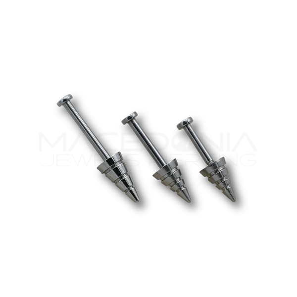 Labret con cono a strisce