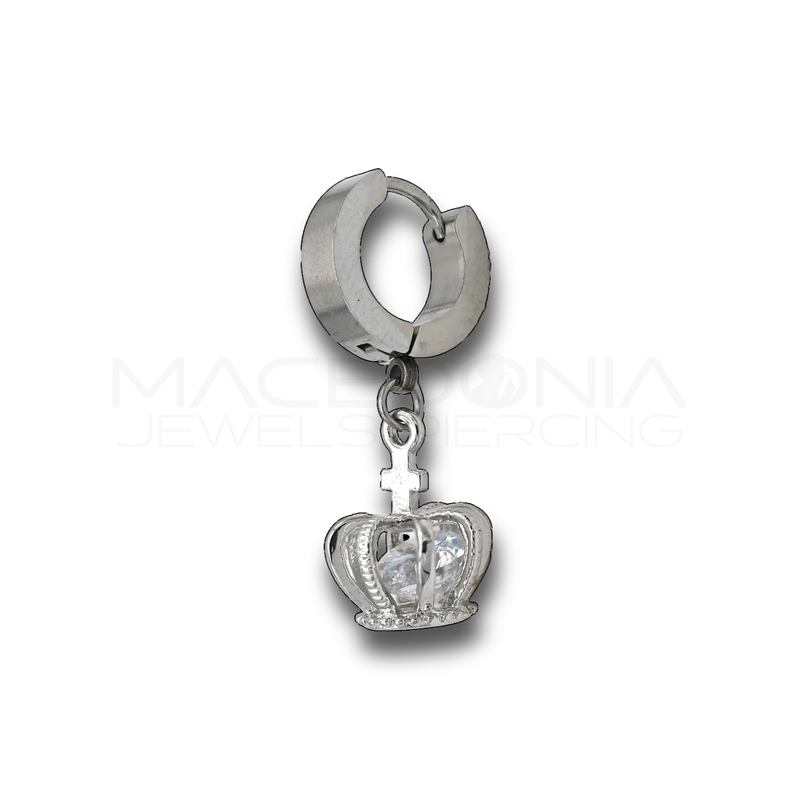 Piercing Corona in Acciaio Chirurgico 316L con Zircone