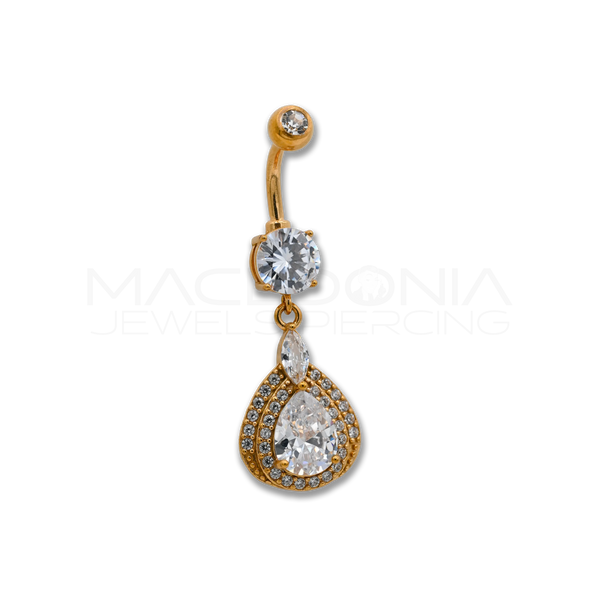 BANANA CON ZIRCONE E PENDENTE EGIZIANO ZIRCONATO