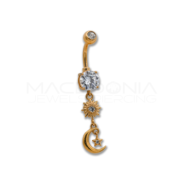 BANANA CON PENDENTE SOLE & LUNA