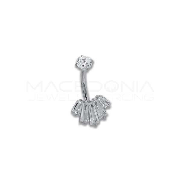 BANANA CON ZIRCONI RETTANGOLARI