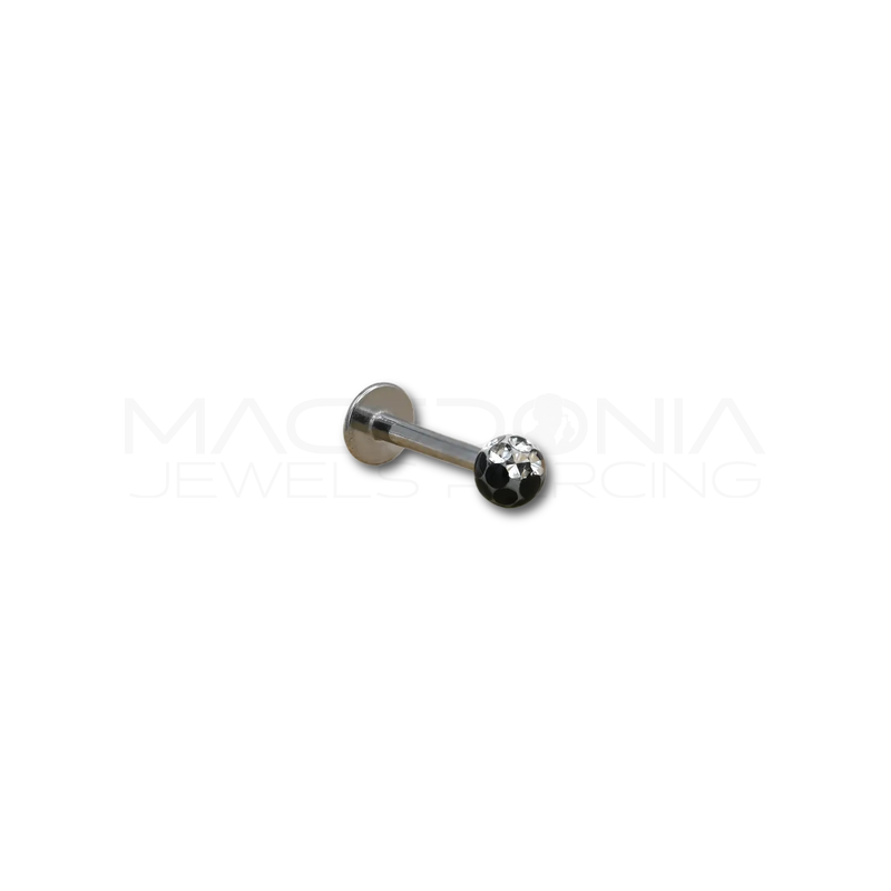 Labret con pallina yin e yang