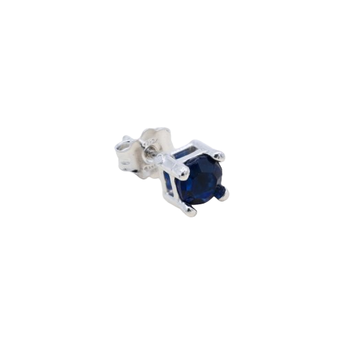 ORECCHINO CON ZIRCONE BLU