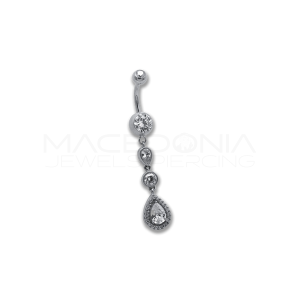 BANANA CON TRE ZIRCONI PENDENTI