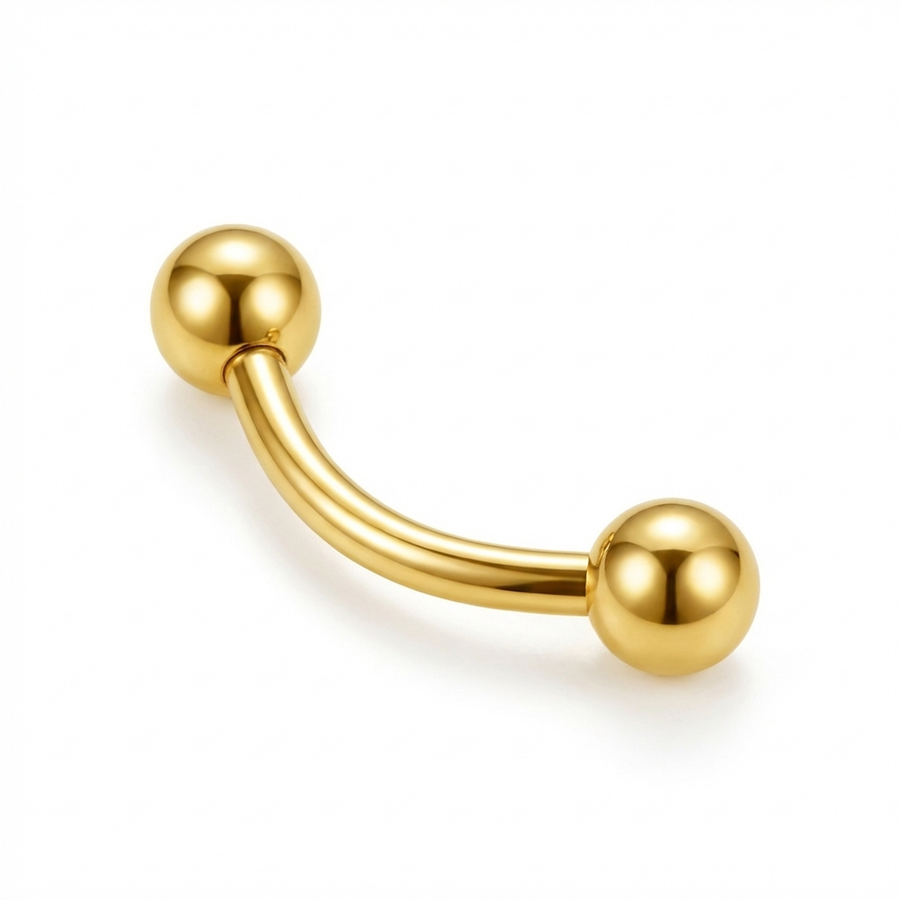 Piercing con palline in Titanio F136 - Piercing per Rook, snug, daith, antitragus, eyebrow