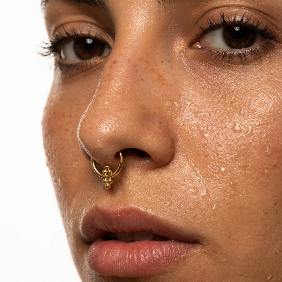 Piercing con palline in Titanio G23 - Piercing per Lobo, helix, daith, septum