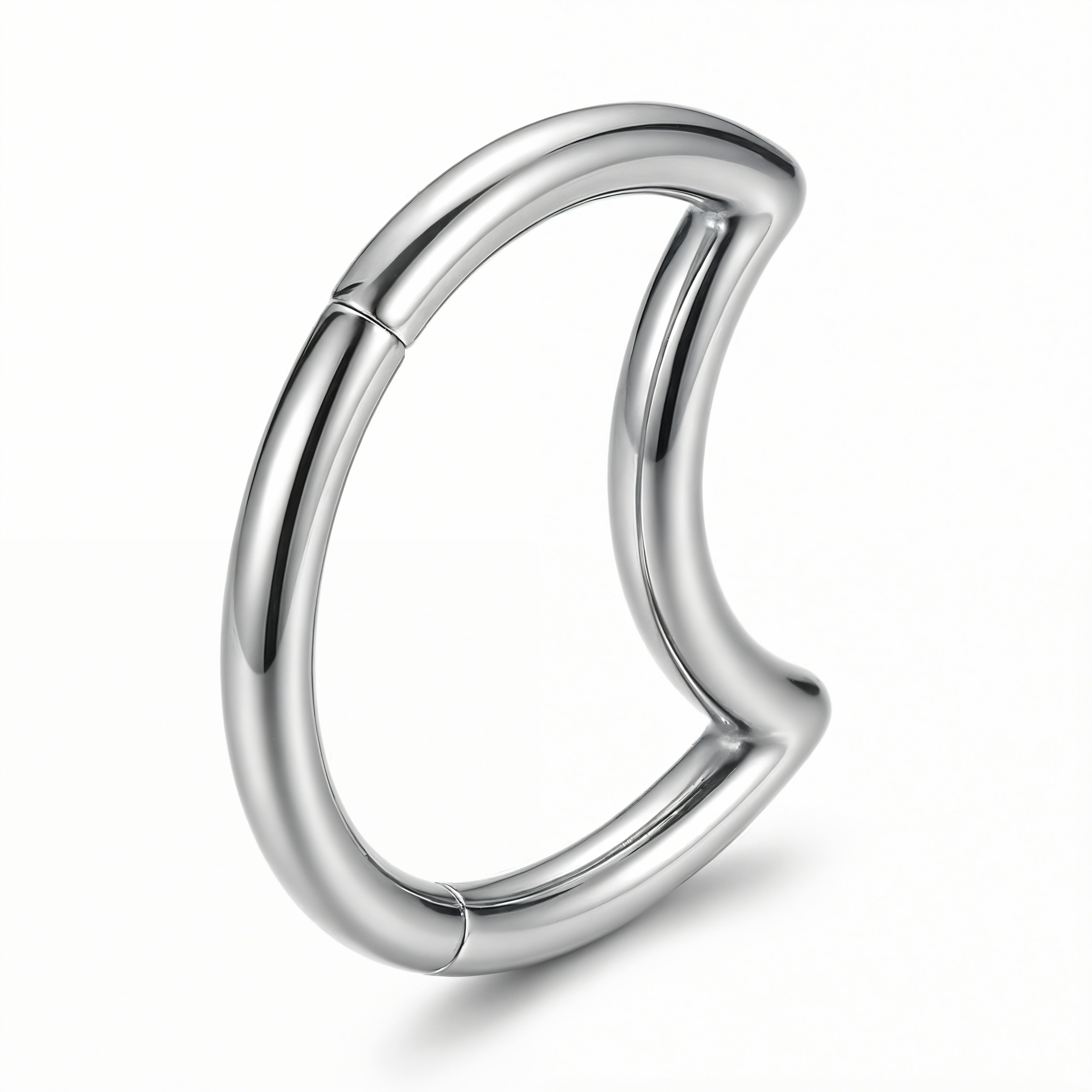 Piercing mezza luna in Titanio F136 - Piercing per Lobo, helix, daith, septum