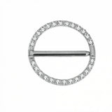 Piercing a cerhio con zirconi in Titanio G23 - Piercing per Nipple