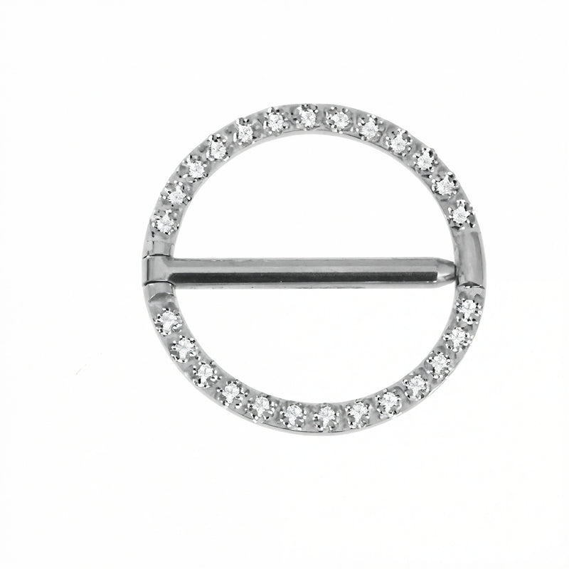 Piercing a cerhio con zirconi in Titanio G23 - Piercing per Nipple