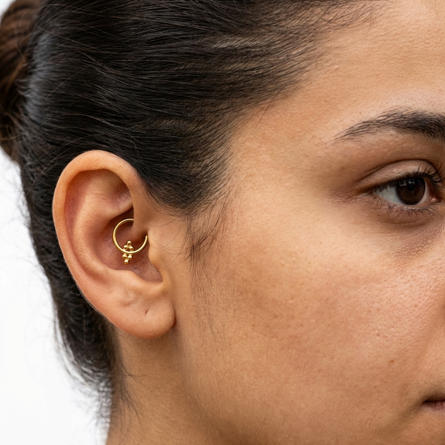 Piercing con palline in Titanio G23 - Piercing per Lobo, helix, daith, septum