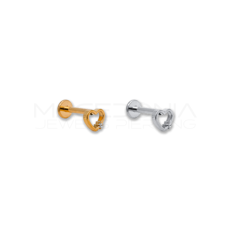 Piercing Barretta in Titanio con Cuore