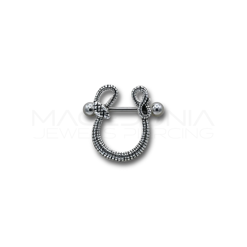Barbell in acciaio chirurgico 316L con pallina e cuore glitterato