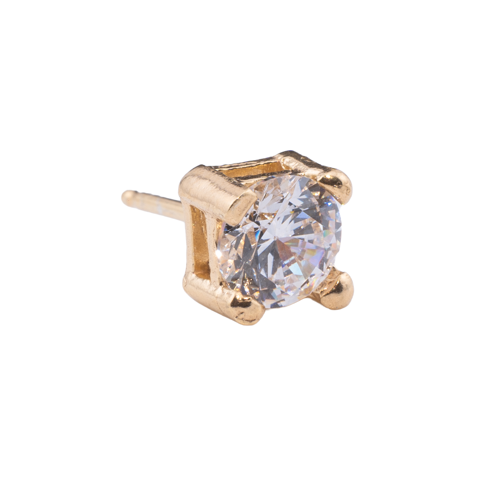 ORECCHINO CON ZIRCONE 6MM