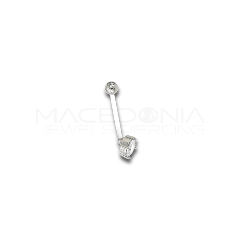 BANANA IN TEFLON FLESSIBILE CON ZIRCONE