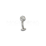 BANANA FLOATING NAVEL CON ZIRCONE BIANCO