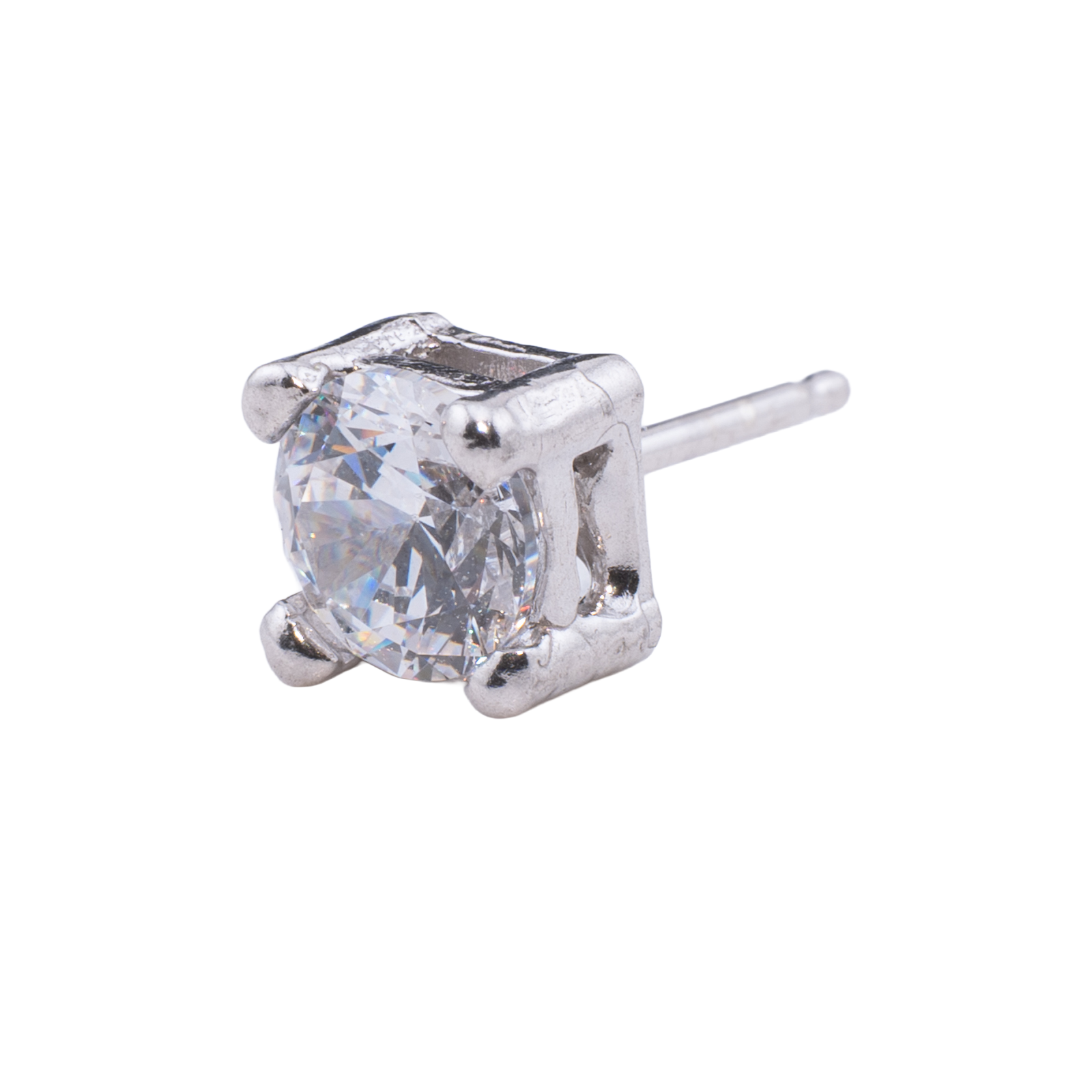 ORECCHINO CON ZIRCONE 6MM