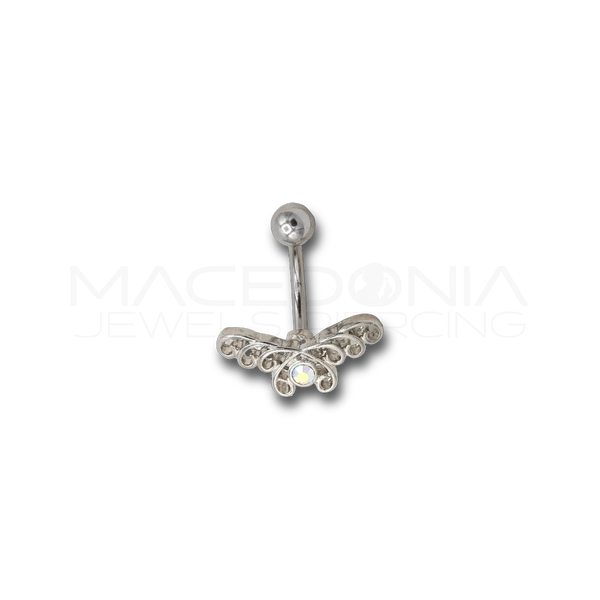 BANANA CON CUORE IN DESIGN A FARFALLA